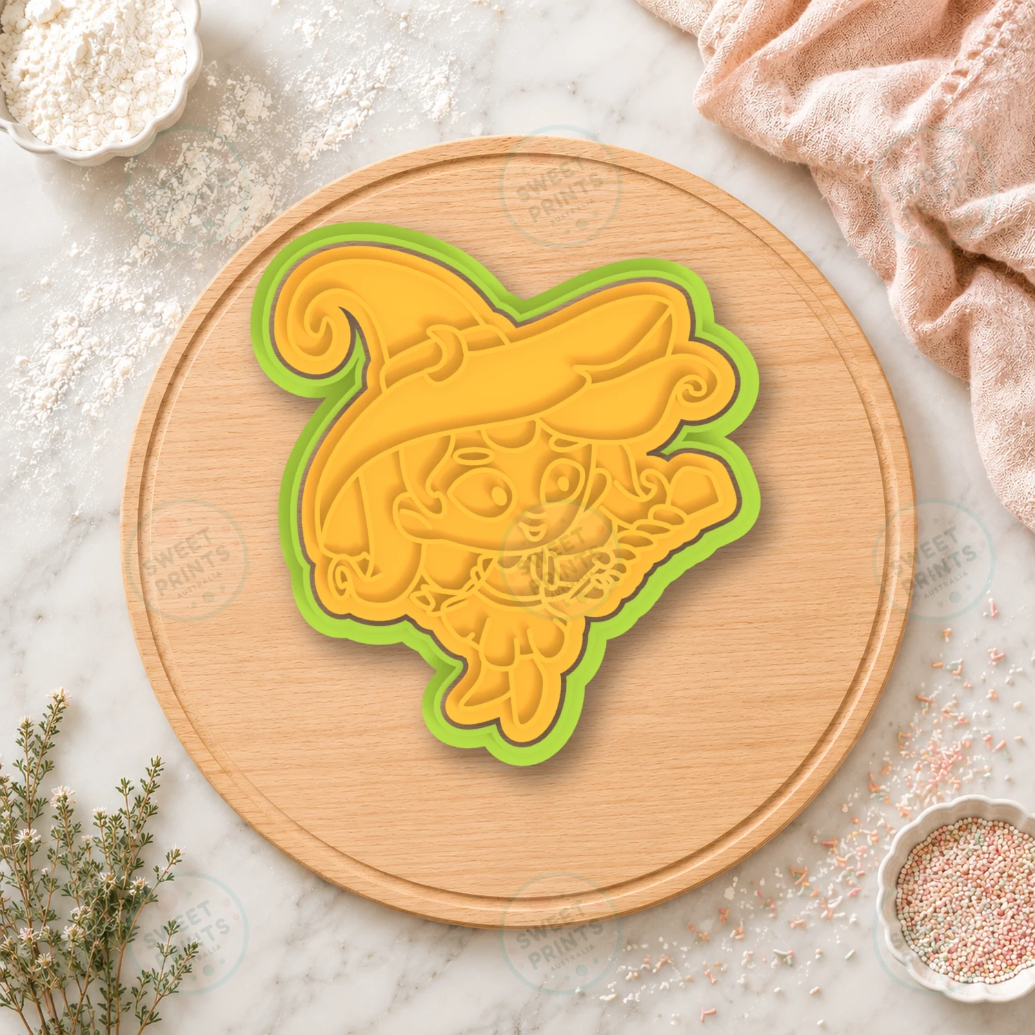 Super Monsters Witch Girl Cookie Cutter & Stamp cookie cutter