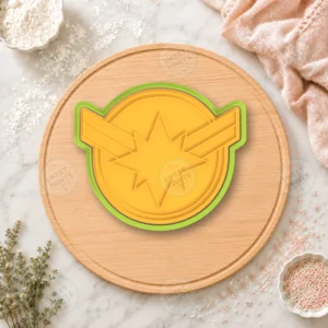 Captain Marvel Logo Cookie Cutter & Stamp