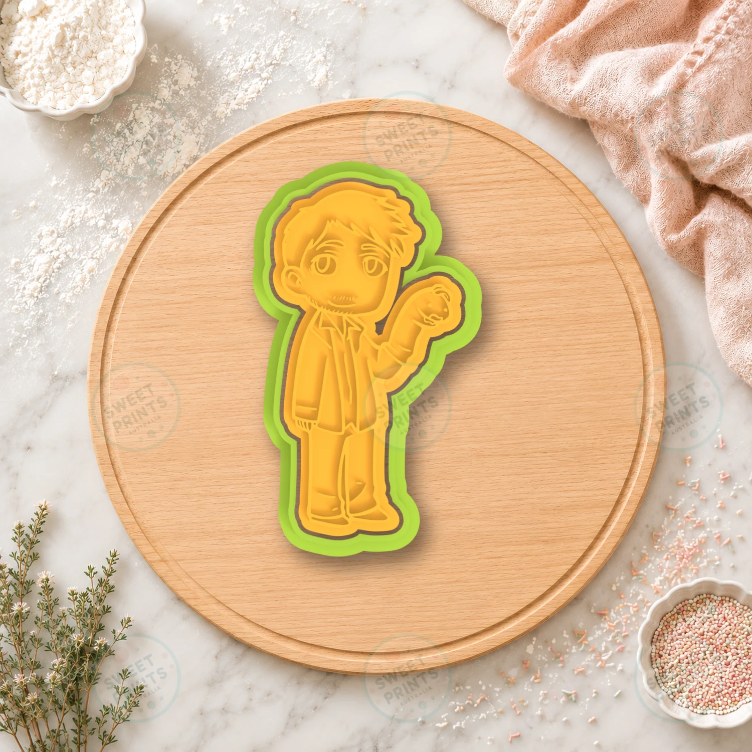 Garth Cookie Cutter & Stamp cookie cutter