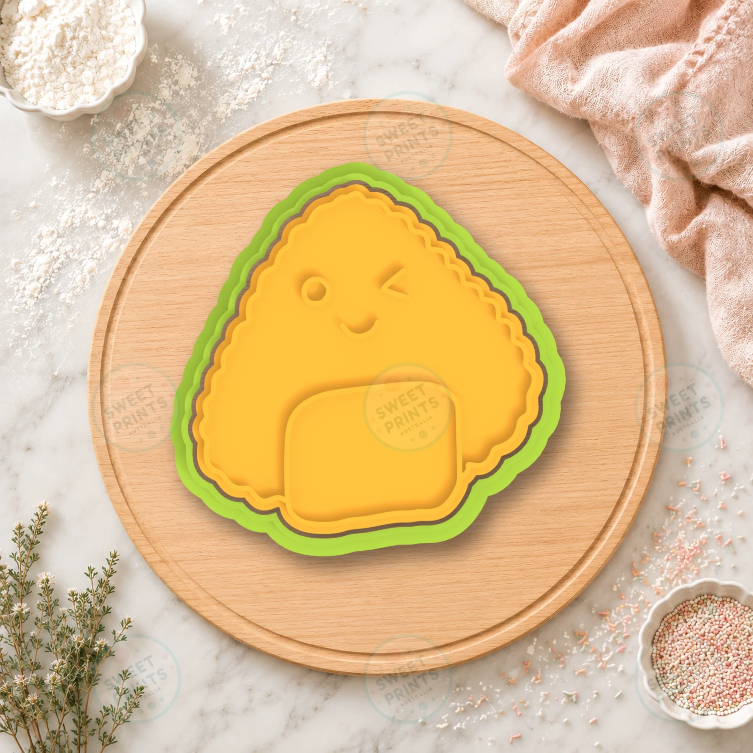 Onigiri 2 Cookie Cutter & Stamp cookie cutter