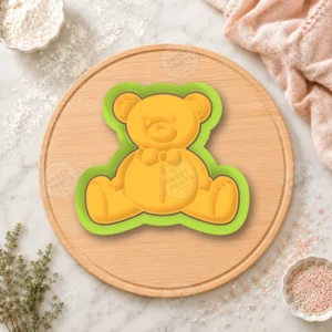 Teddy Bear Sitting 2 Cookie Cutter & Stamp