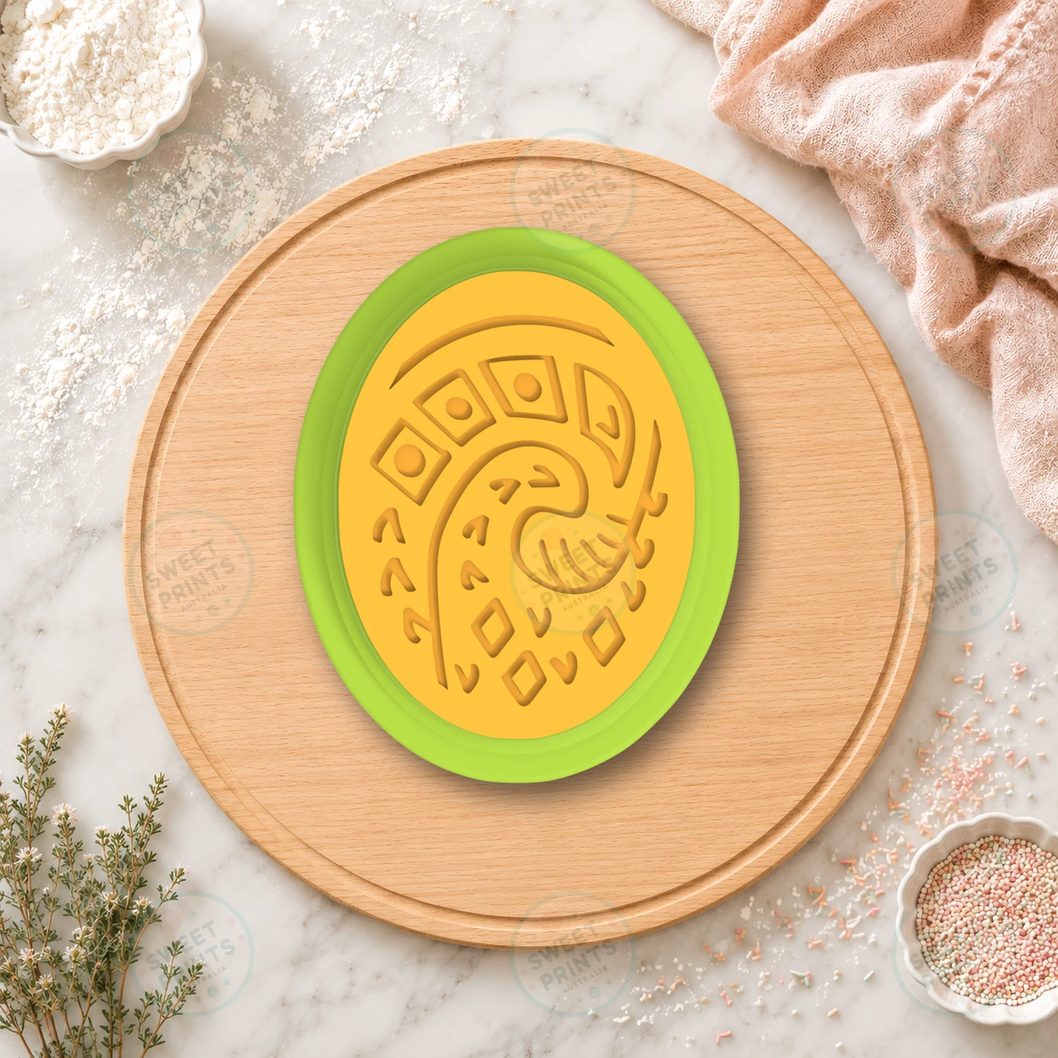 Te Fiti Heart Moana Cookie Cutter & Stamp cookie cutter