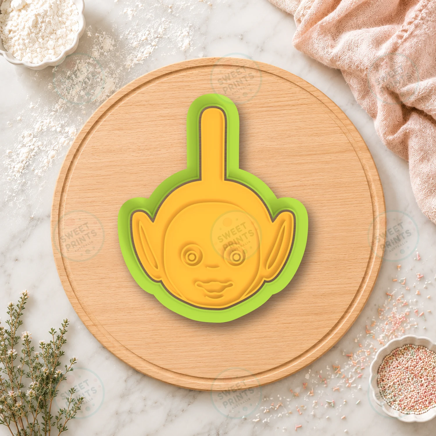 Dipsy Cookie Cutter & Stamp cookie cutter
