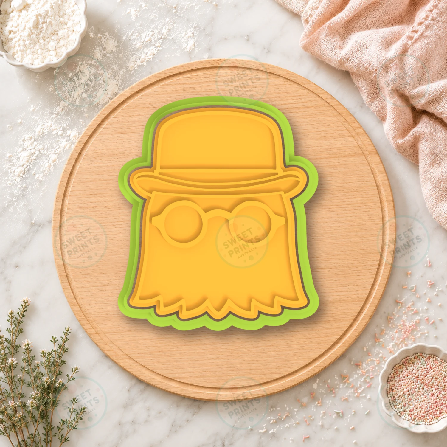 Cousin Itt Cookie Cutter & Stamp cookie cutter