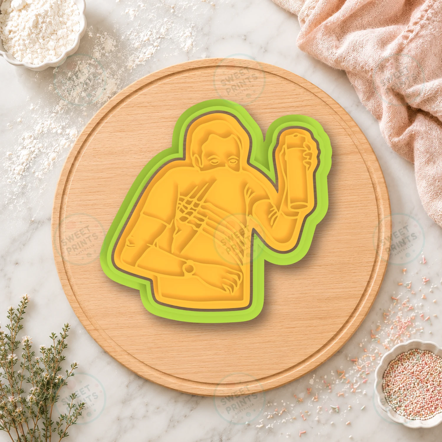Sheldon Cooper Waving Cookie Cutter & Stamp cookie cutter