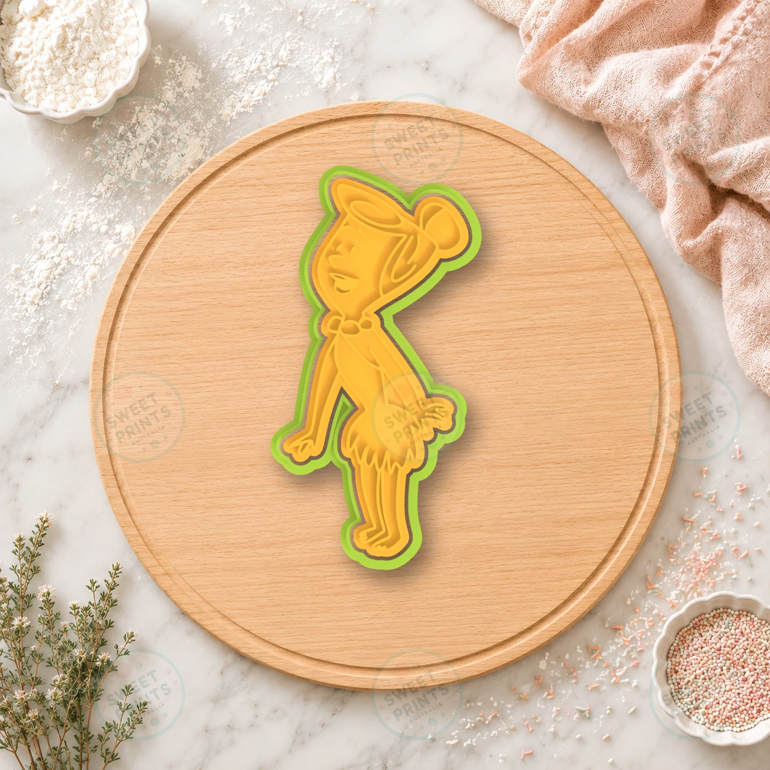Wilma Flintstone Cookie Cutter & Stamp cookie cutter