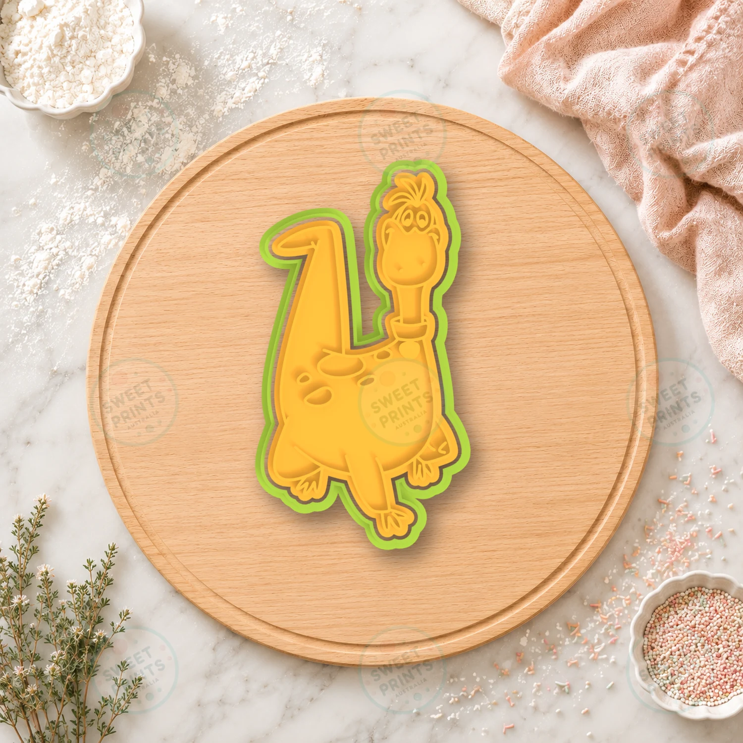 Dino Cookie Cutter & Stamp cookie cutter