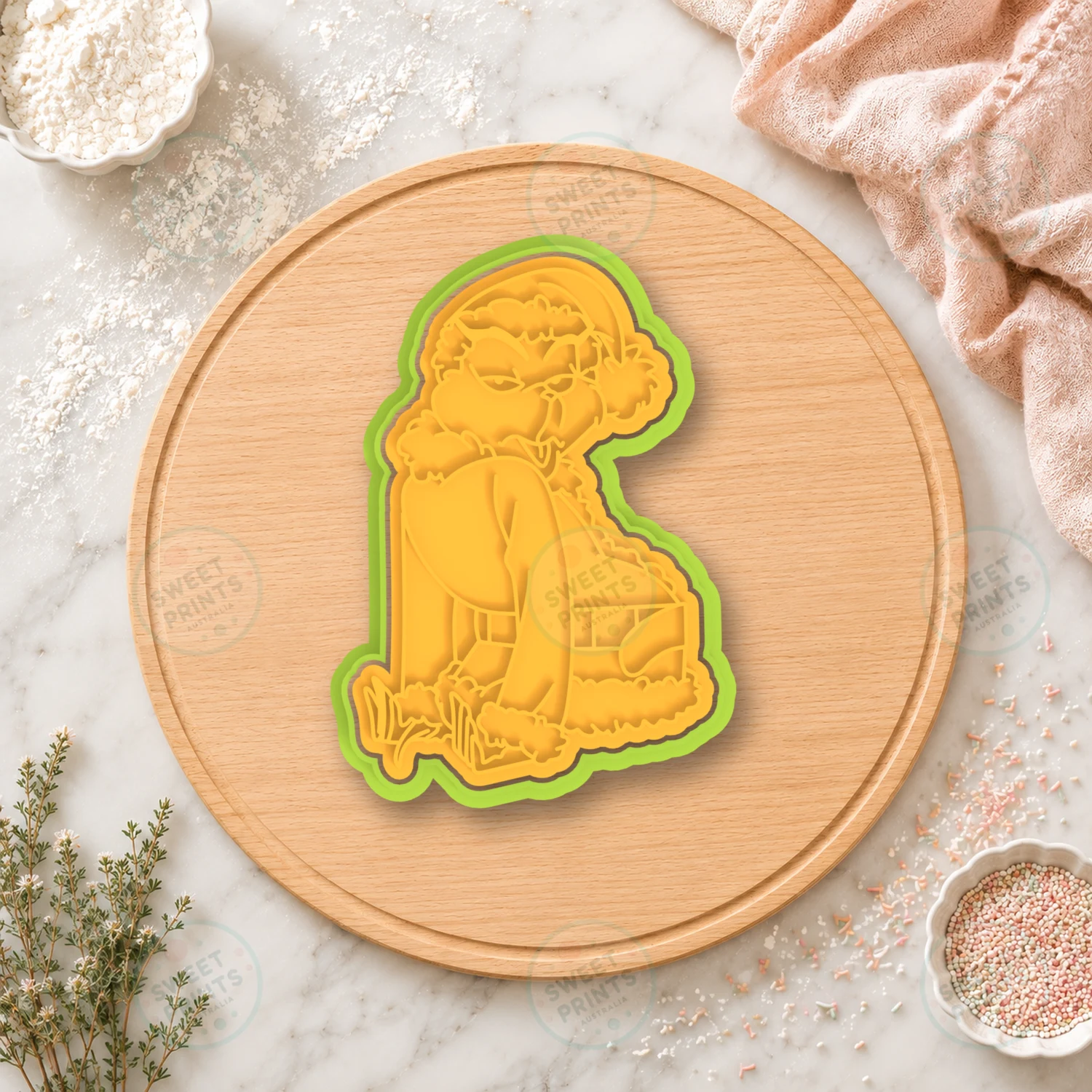 Grinch Cookie Cutter & Stamp cookie cutter