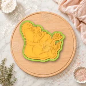 Grinch Lying Down Cookie Cutter & Stamp