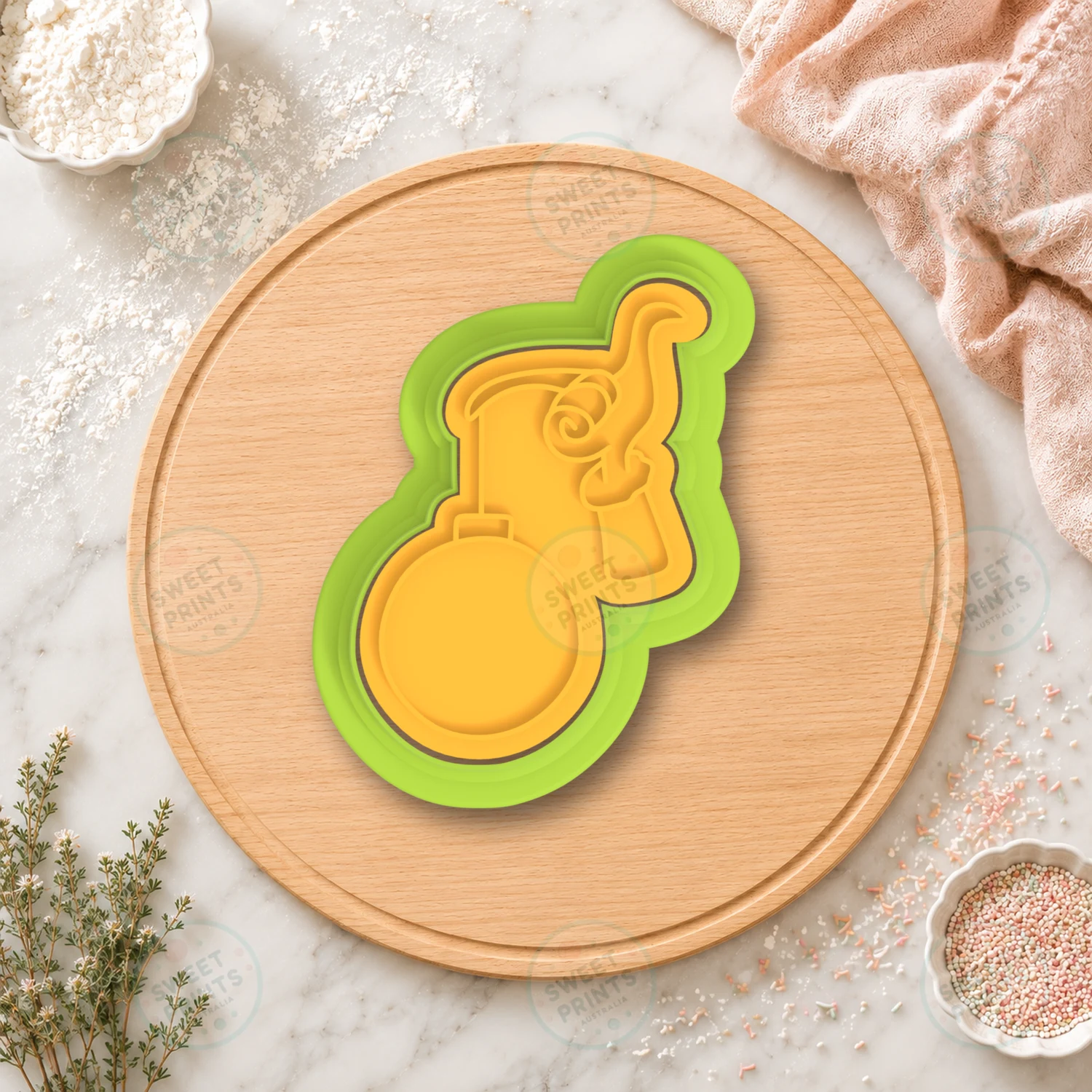 Christmas Ornament 2 Cookie Cutter & Stamp cookie cutter