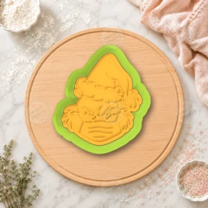 Grinch Face Mask Cookie Cutter & Stamp