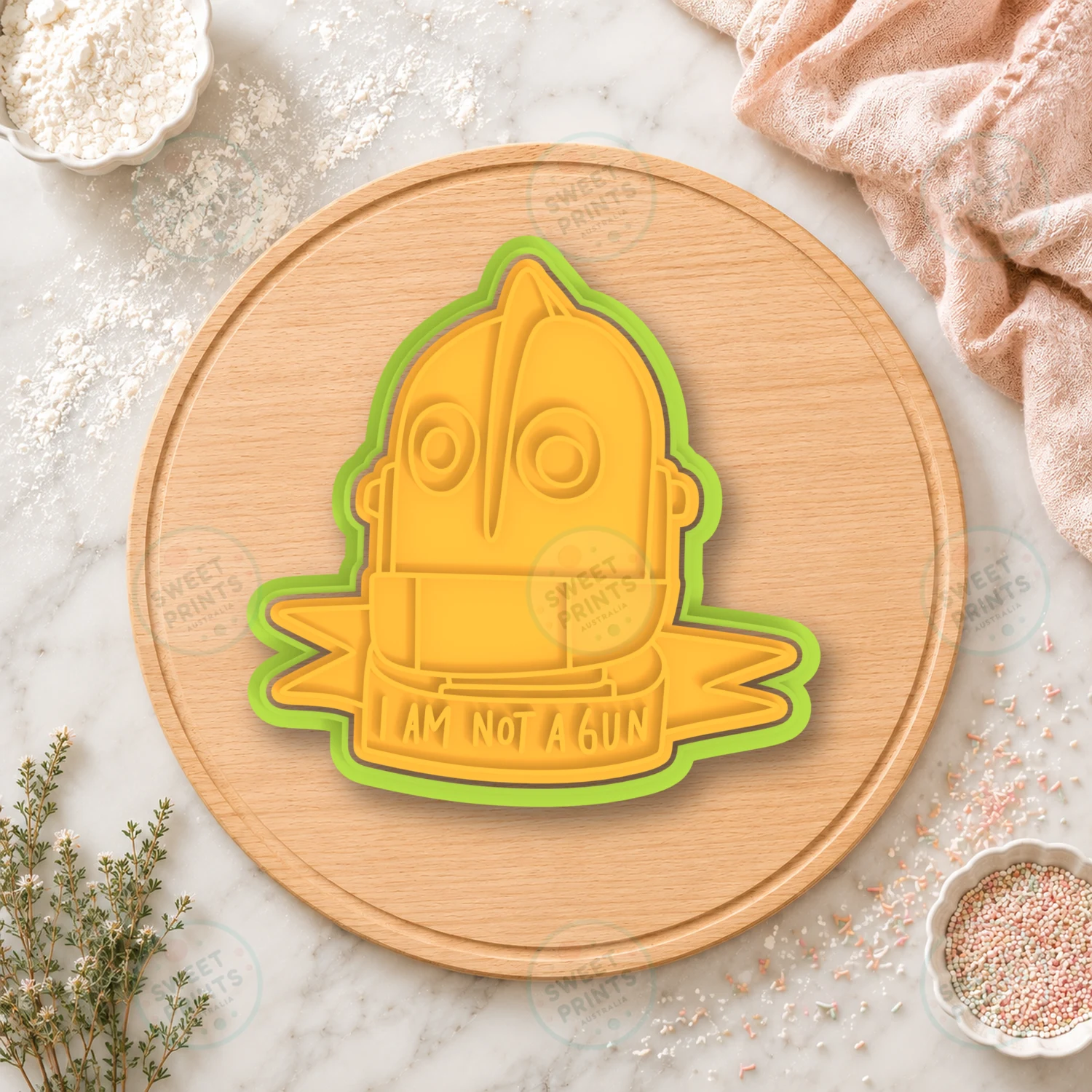 Iron Giant Head Cookie Cutter & Stamp cookie cutter