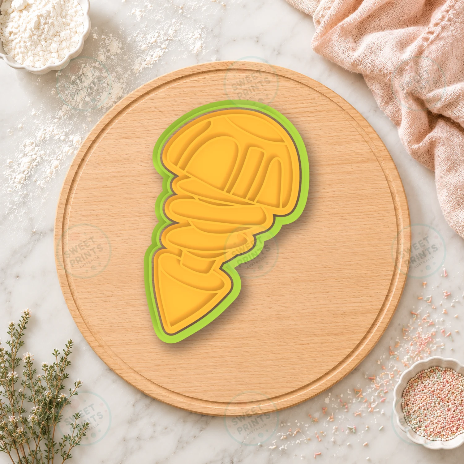 Giant Screw Cookie Cutter & Stamp cookie cutter