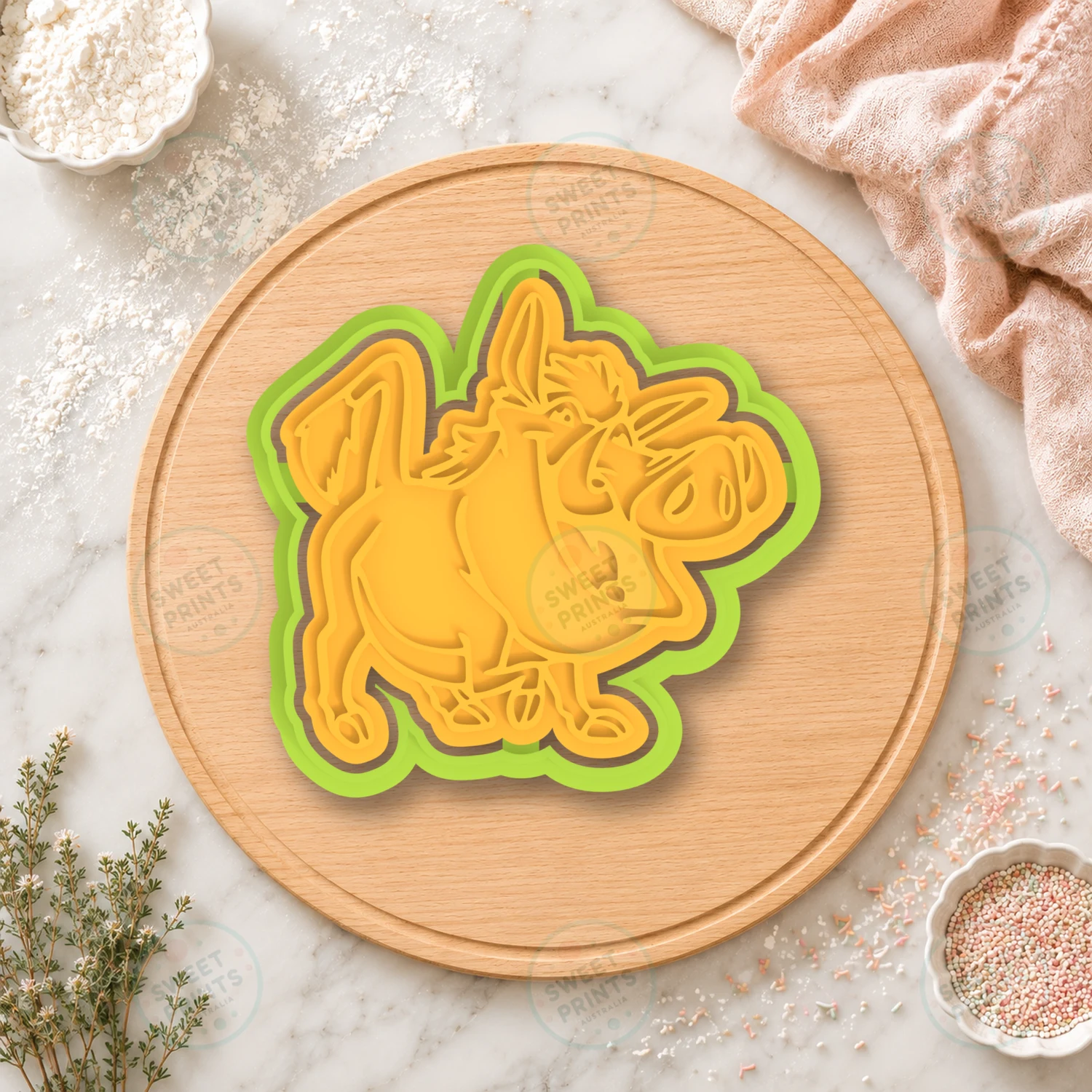 Timon 2 Cookie Cutter & Stamp cookie cutter