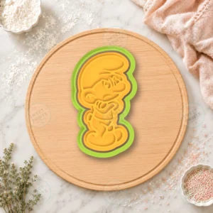 Smurf Sad Cookie Cutter & Stamp