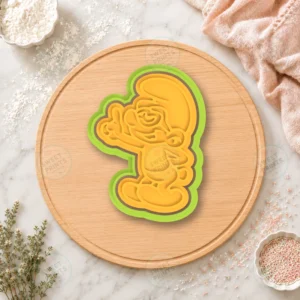 Smurf Waving Cookie Cutter & Stamp
