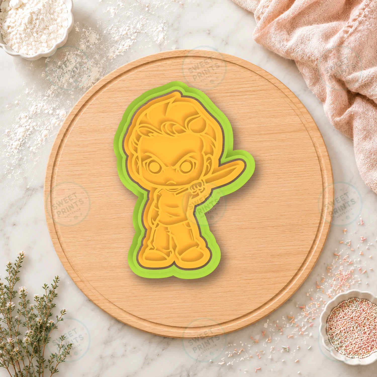 Glenn Cookie Cutter & Stamp cookie cutter