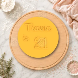 Number Twenty One Cookie Stamp