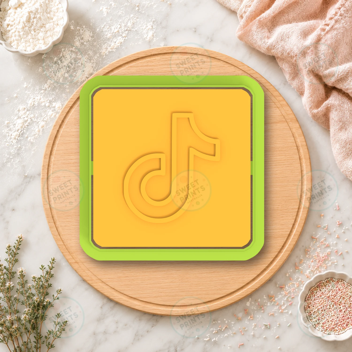 Tiktok Logo Cookie Cutter & Stamp cookie cutter