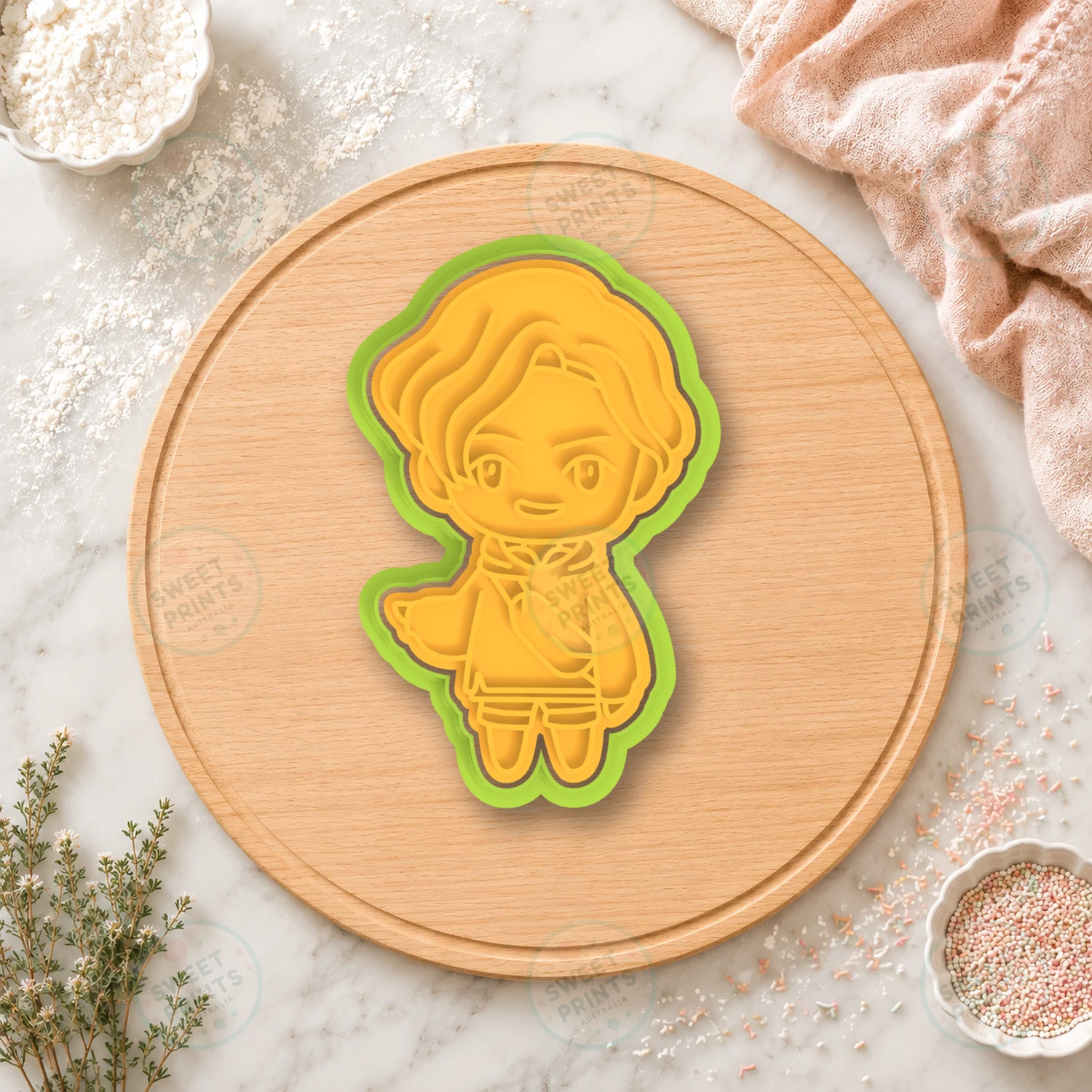 Tinytan Chibi Character 3 Cookie Cutter & Stamp cookie cutter
