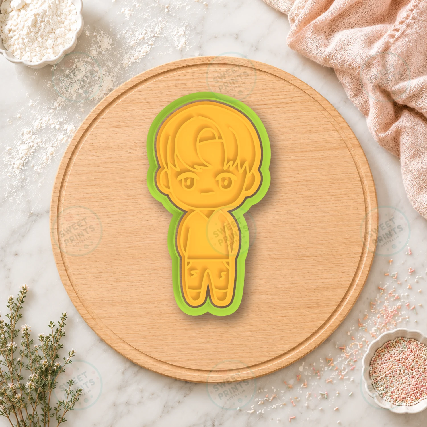 Tinytan Chibi Character 7 Cookie Cutter & Stamp cookie cutter