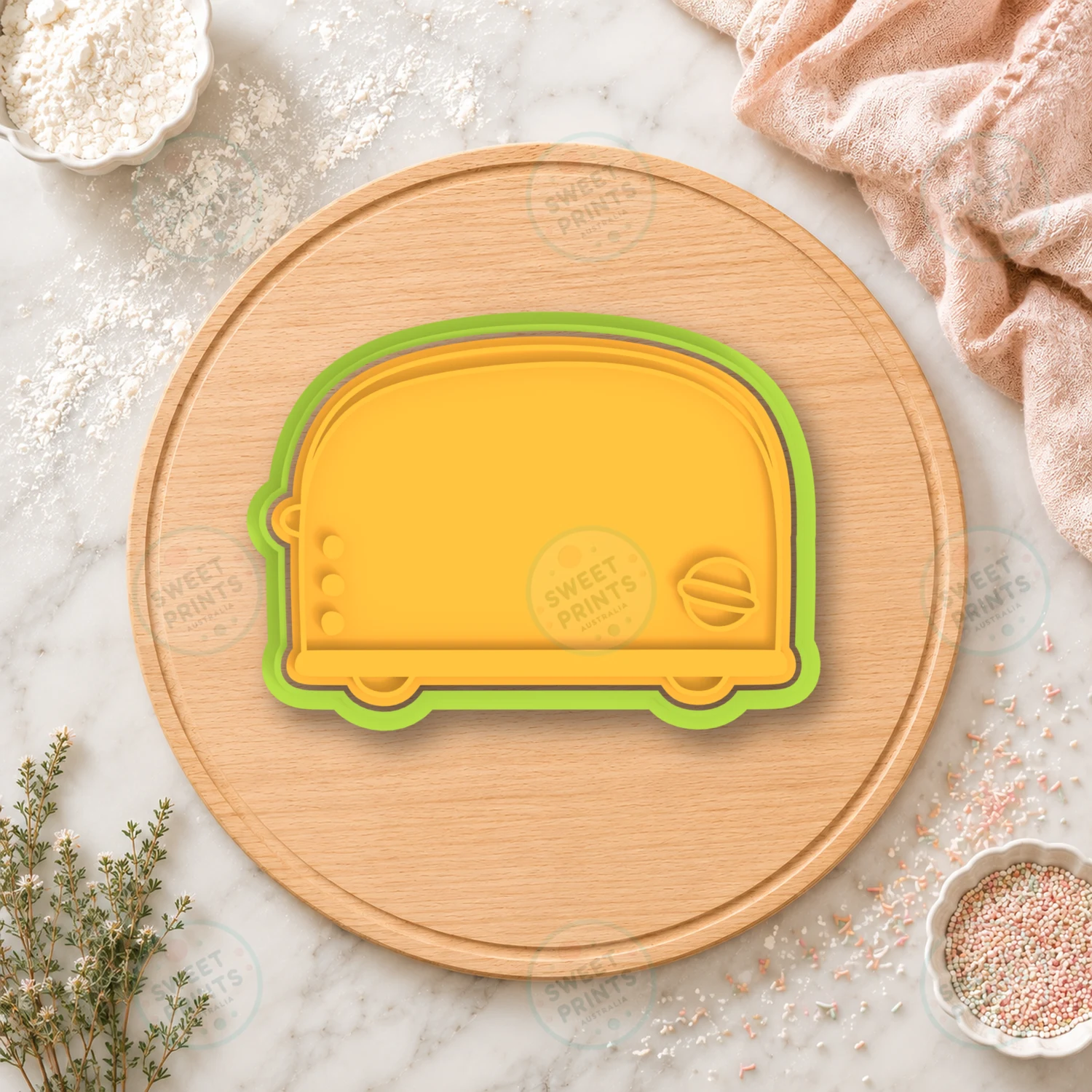 Toaster Cookie Cutter & Stamp cookie cutter