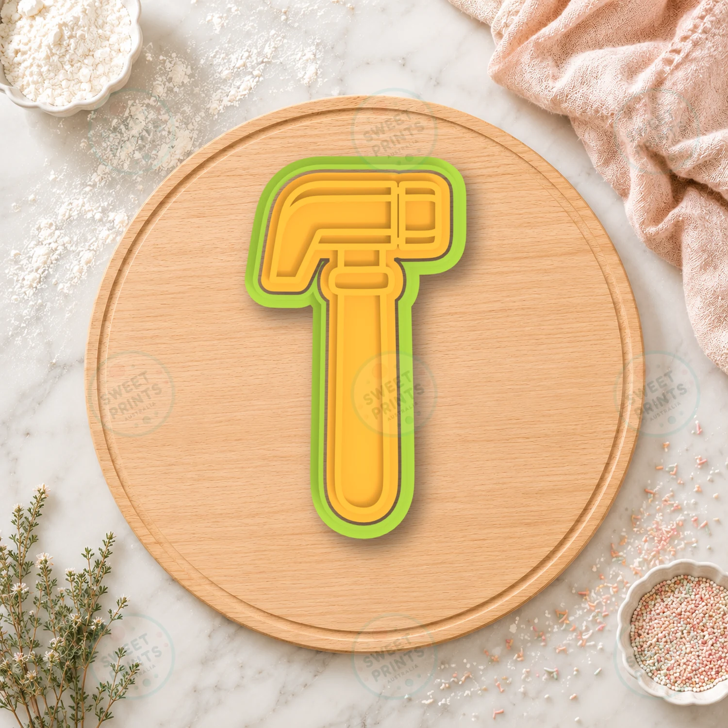 Claw Hammer 1 Cookie Cutter & Stamp cookie cutter