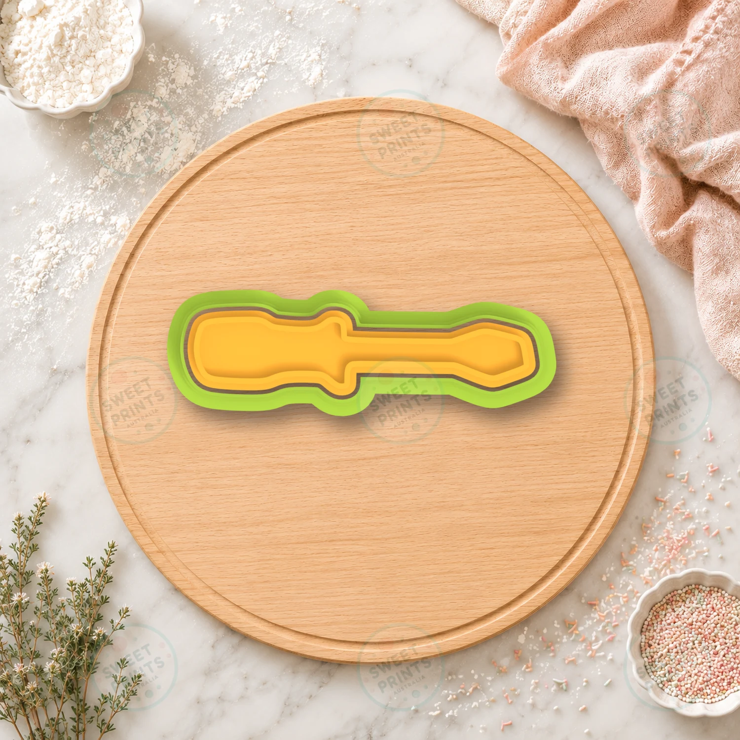 Paint Roller Cookie Cutter & Stamp cookie cutter