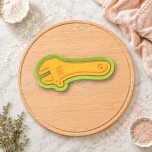 Adjustable Wrench 3 Cookie Cutter & Stamp