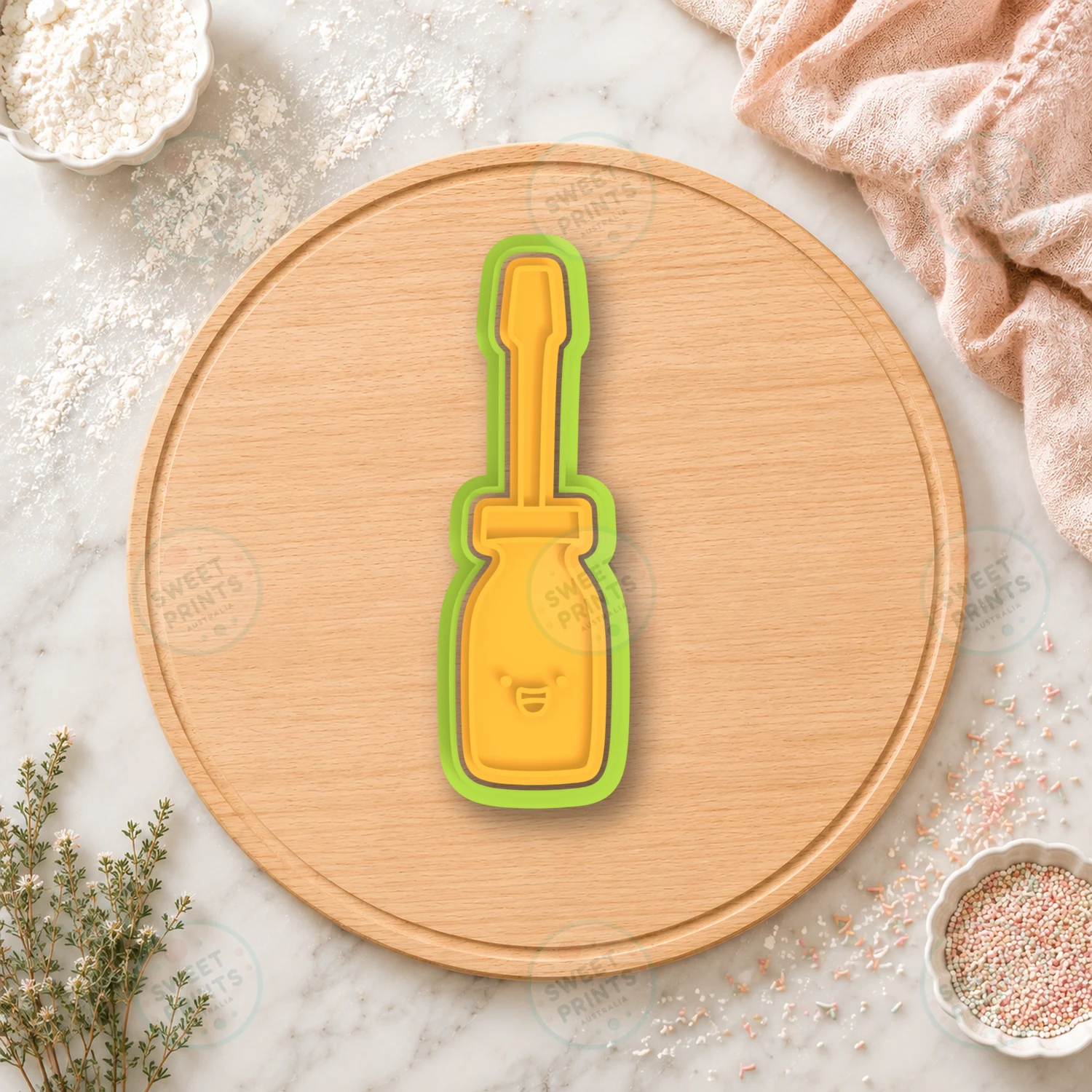 Spanner Cookie Cutter & Stamp cookie cutter