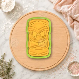 Tiki Totem Narrow Face Mask Cookie Cutter & Stamp