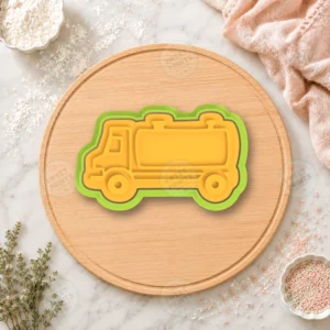 Tanker Truck Cookie Cutter & Stamp