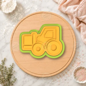 Wheel Loader Cookie Cutter & Stamp
