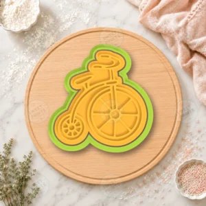 Penny-Farthing Bicycle Cookie Cutter & Stamp