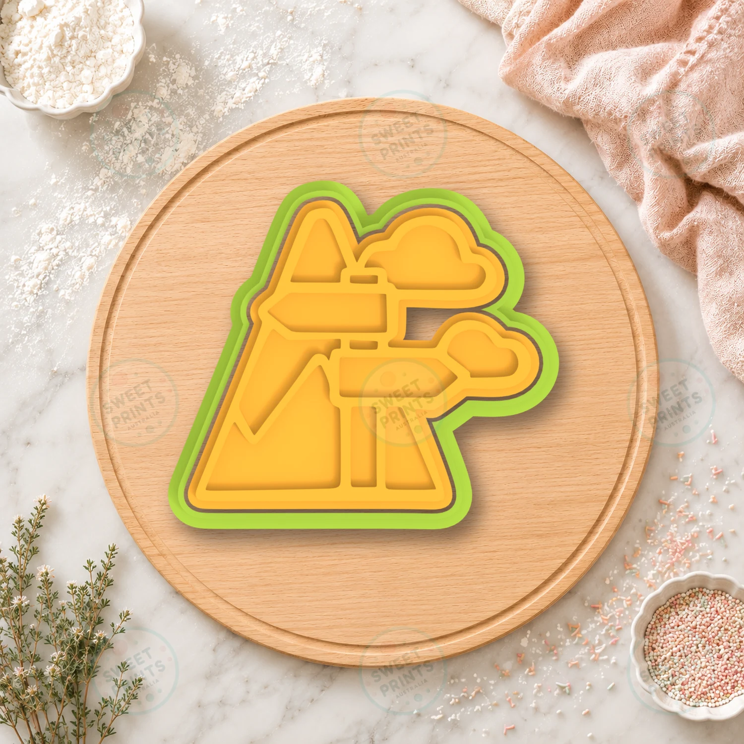 Mountain Cookie Cutter & Stamp cookie cutter