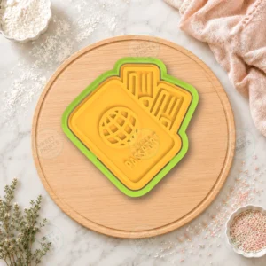 Passport Cookie Cutter & Stamp