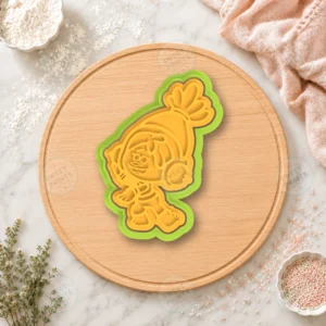 Troll Character with Headphones Cookie Cutter & Stamp