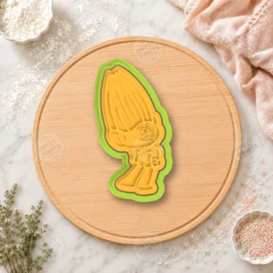 Troll with Tall Hair Cookie Cutter & Stamp