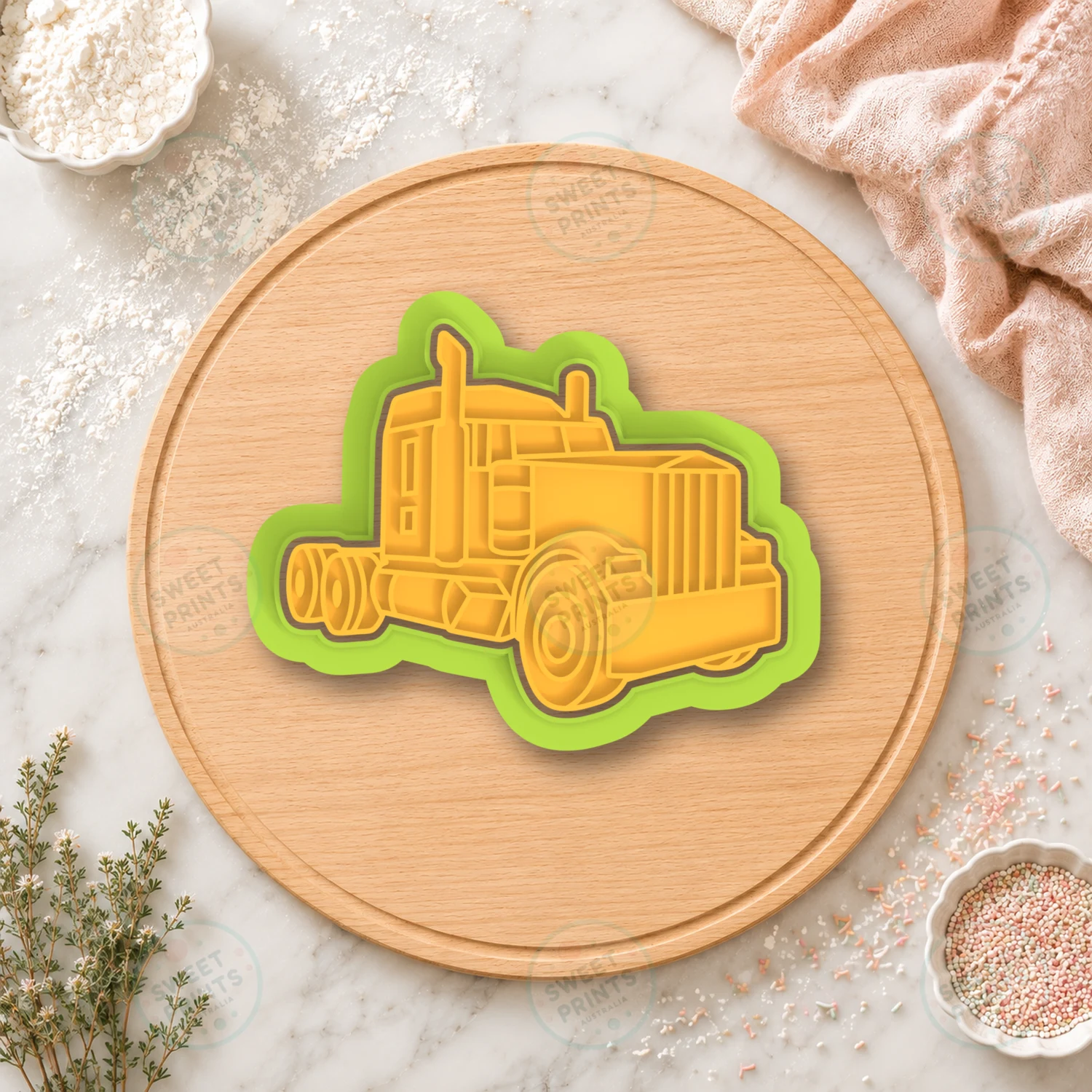 Dump Truck Cookie Cutter & Stamp cookie cutter