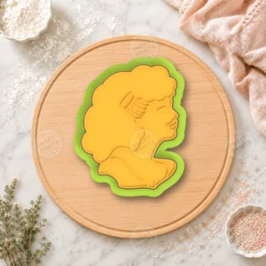 Valentine Woman Cookie Cutter & Stamp