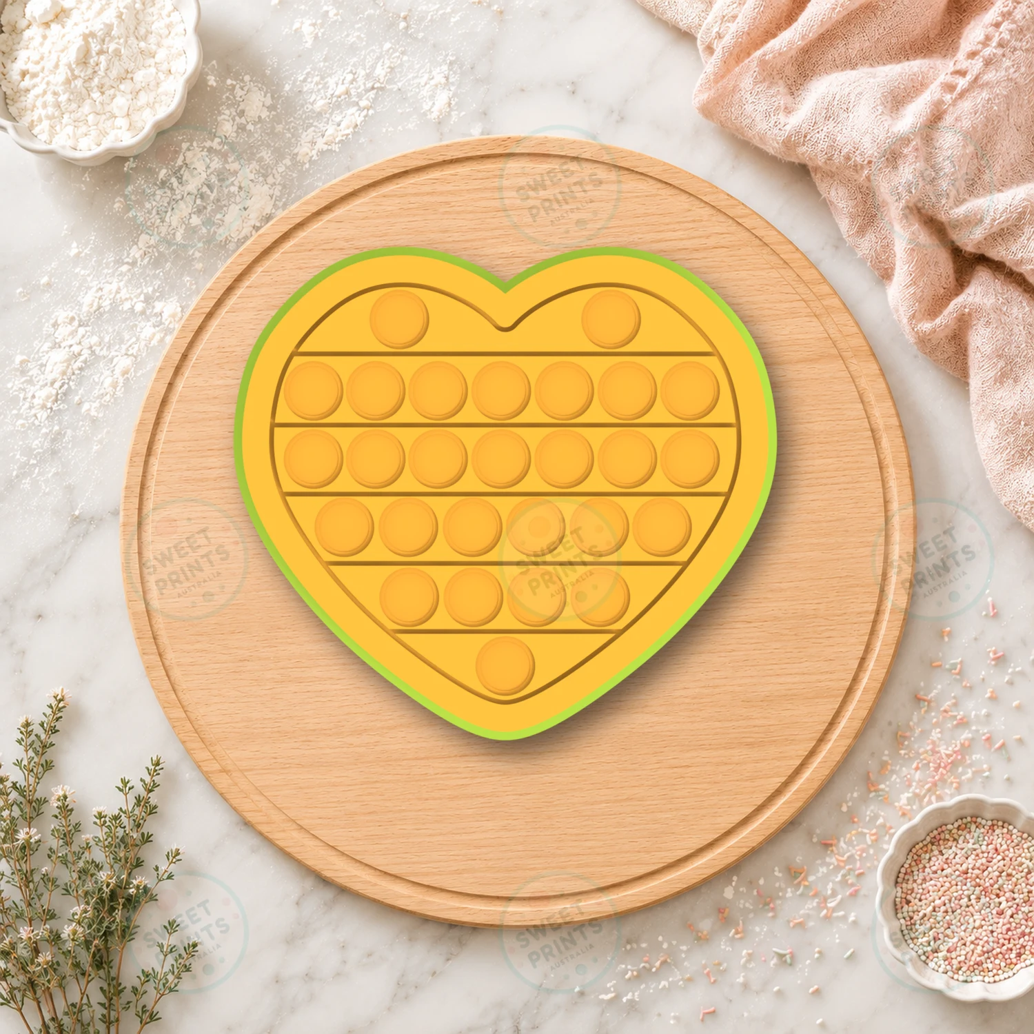 Heart Cookie Cutter & Stamp cookie cutter