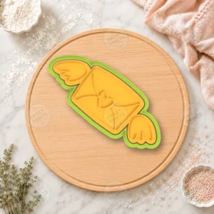 Winged Love Letter Cookie Cutter & Stamp
