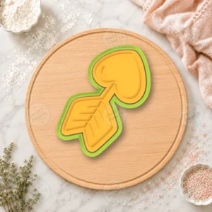 Heart Pierced by Arrow Cookie Cutter & Stamp