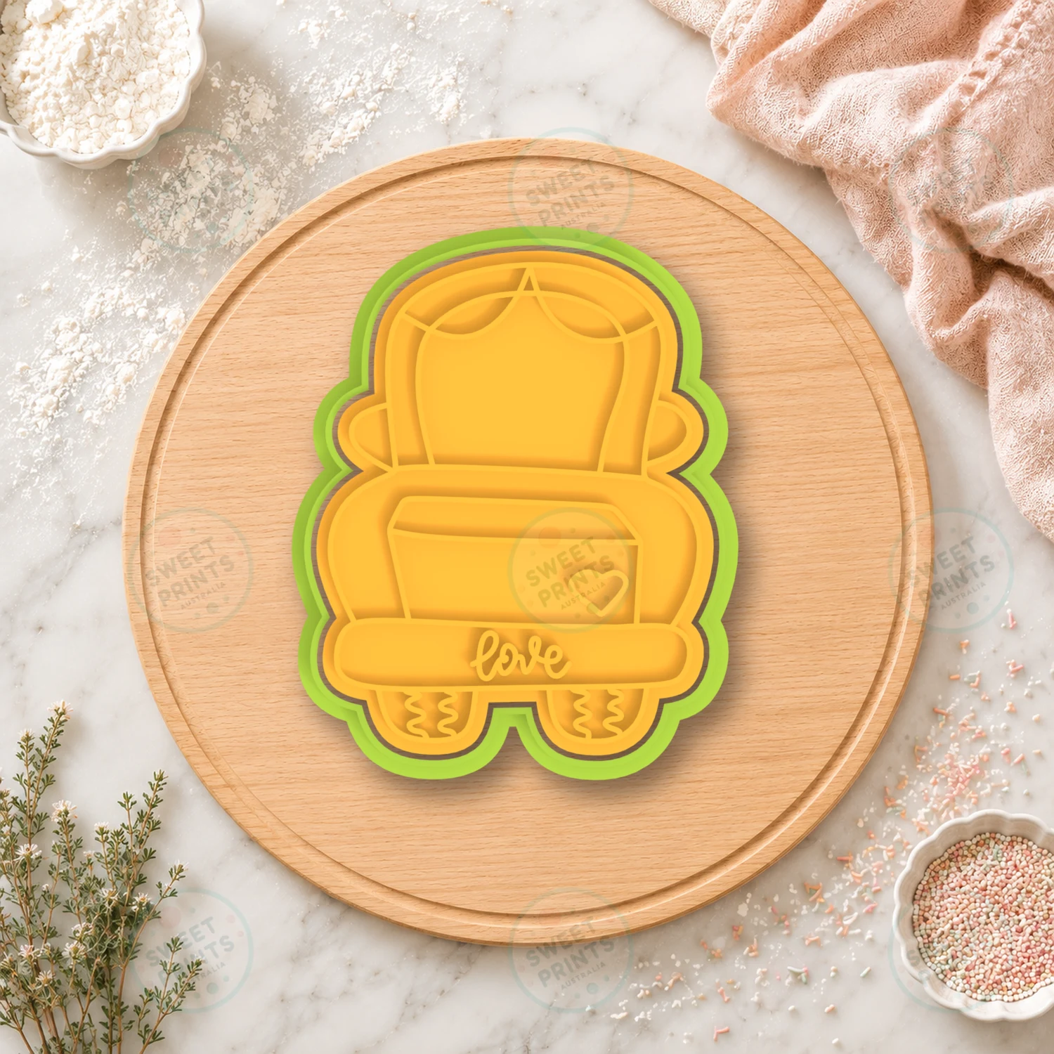Love Truck Cookie Cutter & Stamp cookie cutter