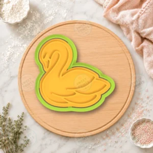 Wedding Swan Cookie Cutter & Stamp