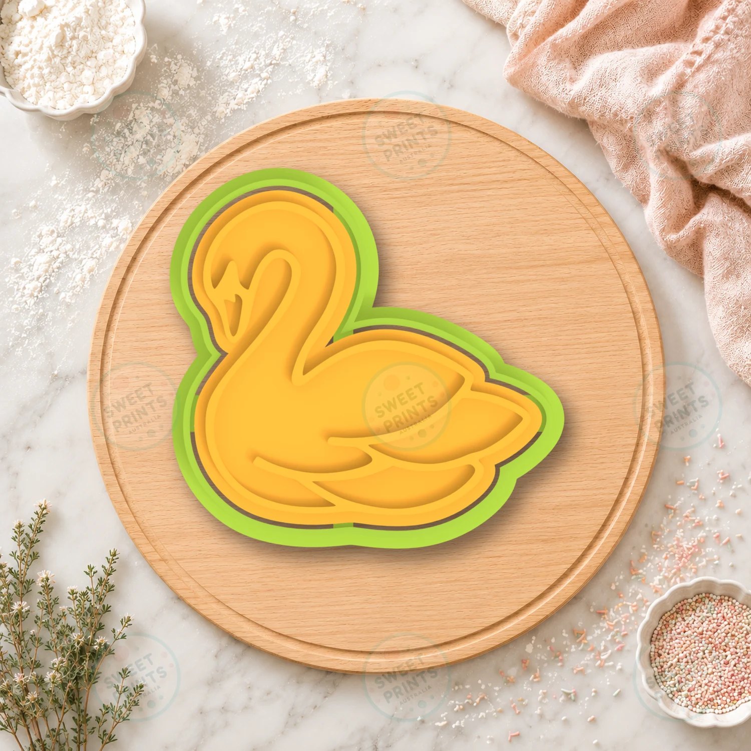 Wedding Swan Cookie Cutter & Stamp cookie cutter