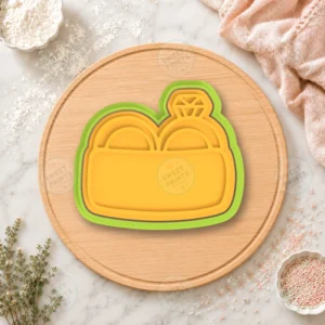 Wedding Rings Gift Box Cookie Cutter & Stamp