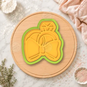 Engagement Ring with Bow Cookie Cutter & Stamp