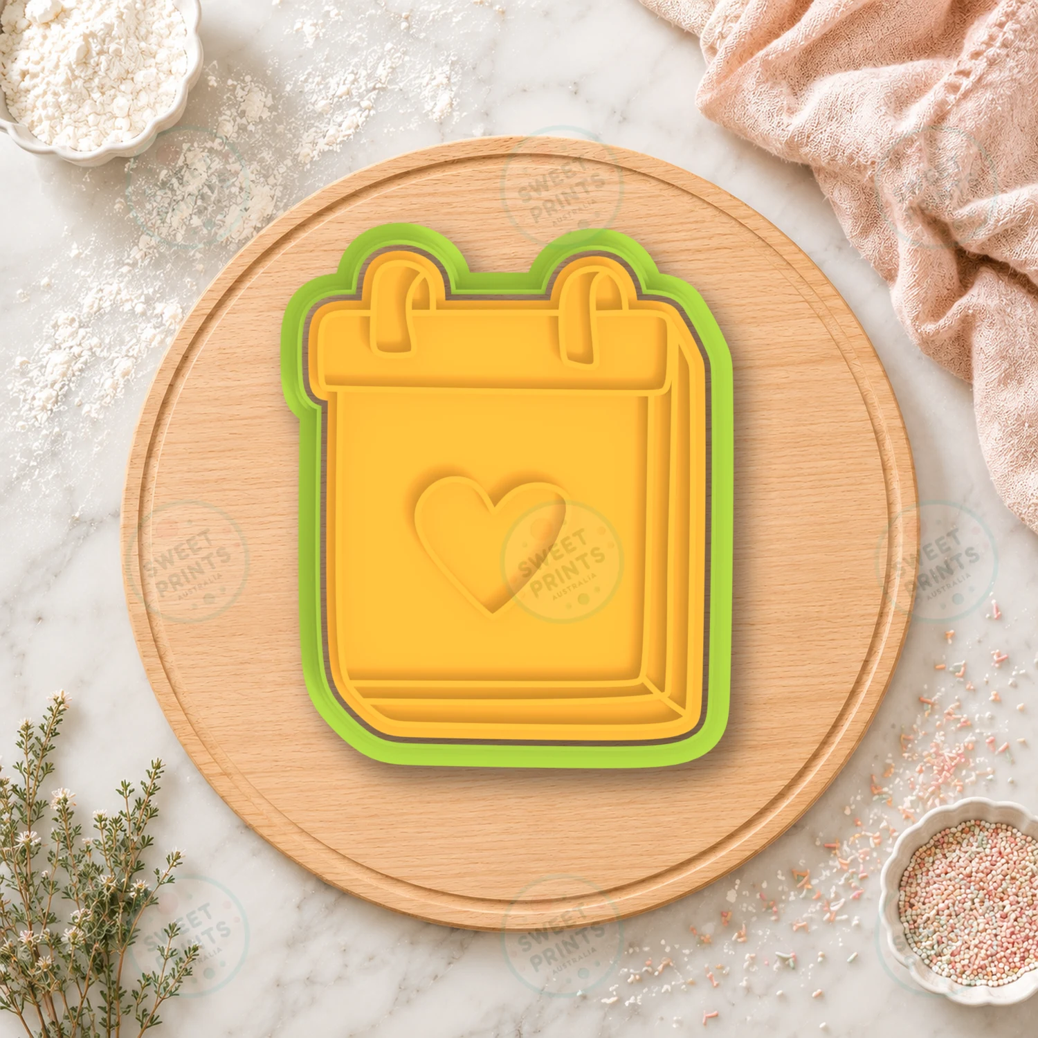 Save The Date Calendar Cookie Cutter & Stamp cookie cutter