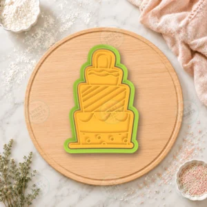 Tall Wedding Cake Cookie Cutter & Stamp